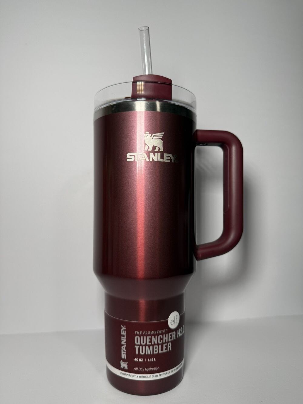 Stanley X E.L.F. Limited Edition JAM SESSION Burgundy Red 40oz Tumbler BNWT - Picture 1 of 7